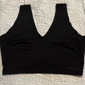 Skinnygirl Black V-Neck Intimates Bra
